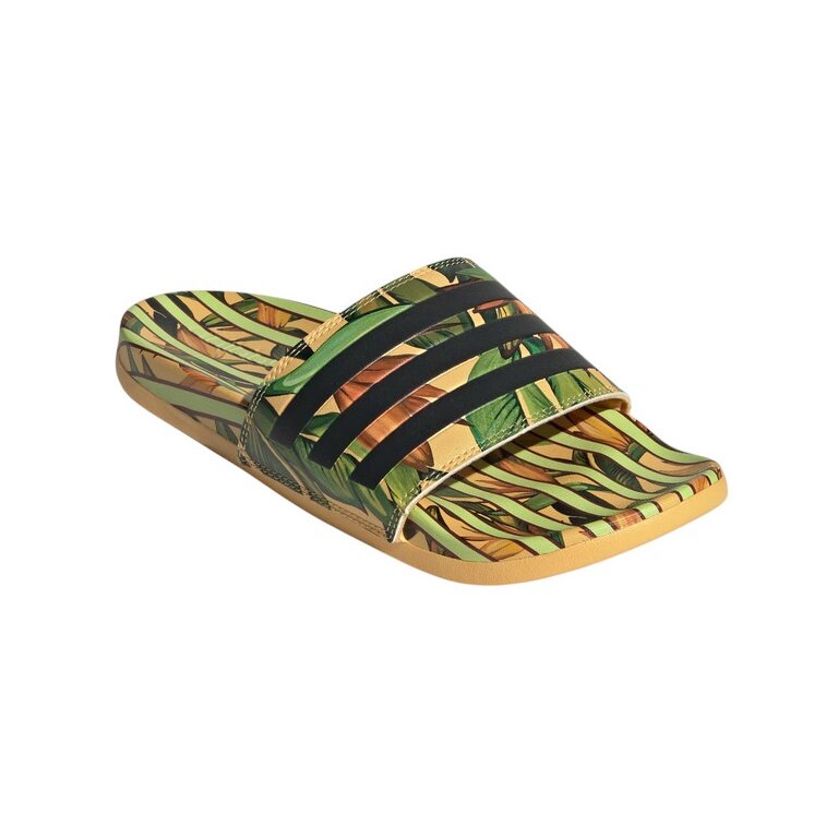 adidas Adilette Comfort 3-Stripes pool slides green/multicoloured ladies - 1 pair