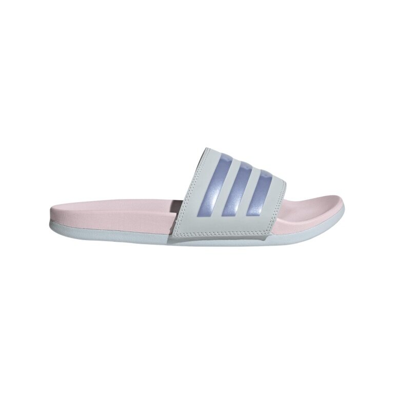 adidas Adilette Comfort Slides - 3-Stripes - blue/pink Ladies