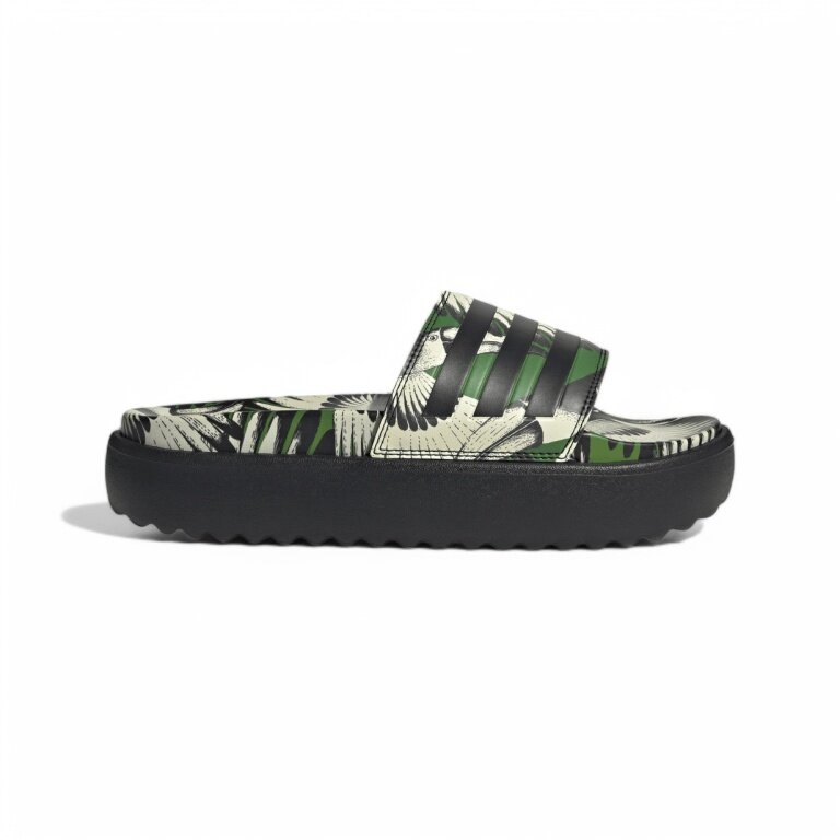adidas Adilette Platform flip-flops black/green ladies - 1 pair