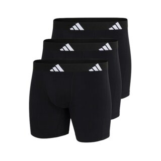 adidas underwear boxershorts briefs active flex cotton black men's - 3 pieces
