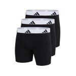 adidas underwear boxershorts briefs active flex cotton black/white men's - 3 pieces