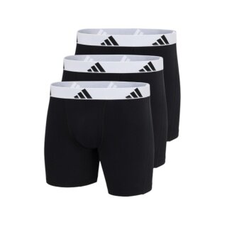 adidas underwear boxershorts briefs active flex cotton black/white men's - 3 pieces
