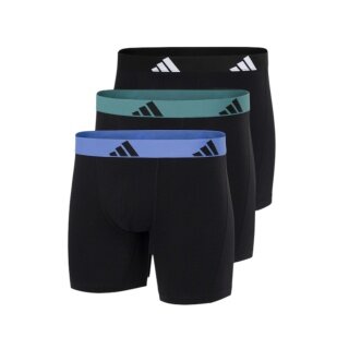 adidas underwear boxer shorts briefs Active Flex Cotton assorted black men's - 3 pieces