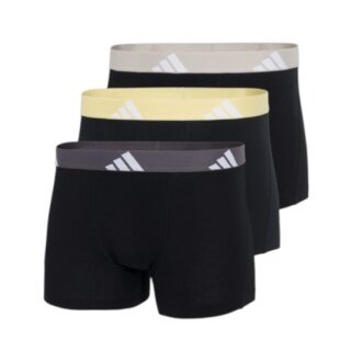 adidas underwear boxershorts trunk active flex cotton black men's - 3 pieces