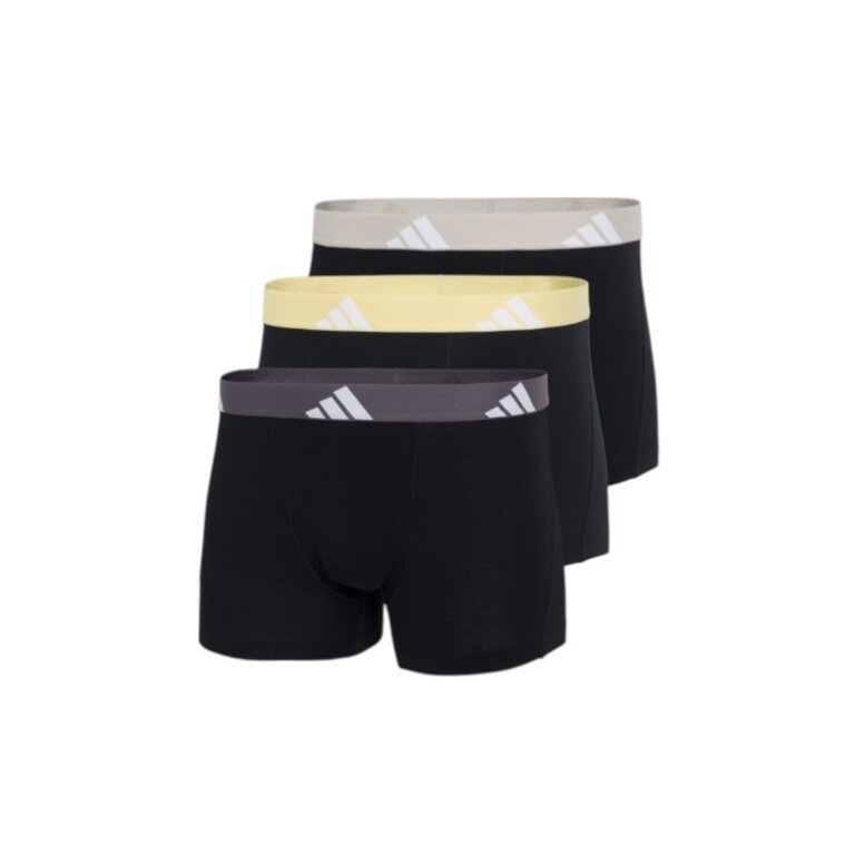 adidas underwear boxershorts trunk active flex cotton black men's - 3 pieces