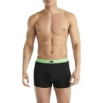 adidas underwear boxershorts trunk Climacool Active Micro Flex Eco black/grey/lime green men's - pack of 3