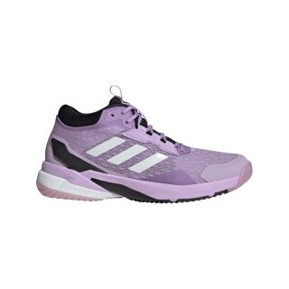 adidas Indoor Court Shoes CrazyFlight 6 Mid plum violet/white/black ladies