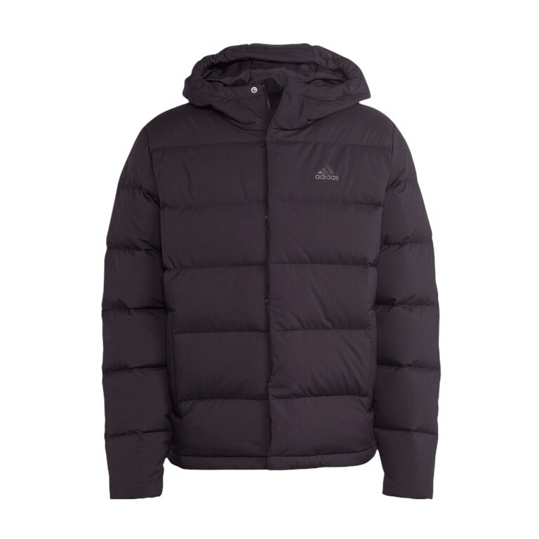adidas Helionic Hooded Winter Down Jacket (wind and water-repellent) black men's