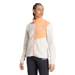 adidas Terrex Multi Full Zip Fleece Jacket beige/orange ladies