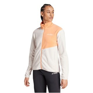 adidas Terrex Multi Full Zip Fleece Jacket beige/orange ladies