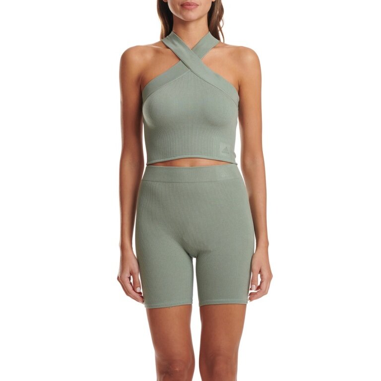 adidas Functional Shorts Lounge Short (seamless, ribbed structure) short green Women