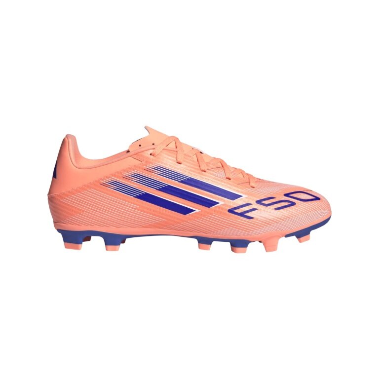 adidas Football Boots F50 League FG/MG (Artificial Grass, for Firm Ground) orange/blue Men's