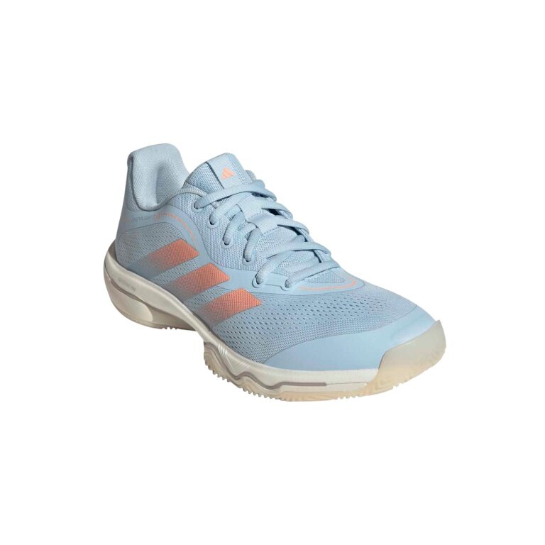 adidas Indoor Court Shoes CrazyFlight 7 light blue/orange ladies
