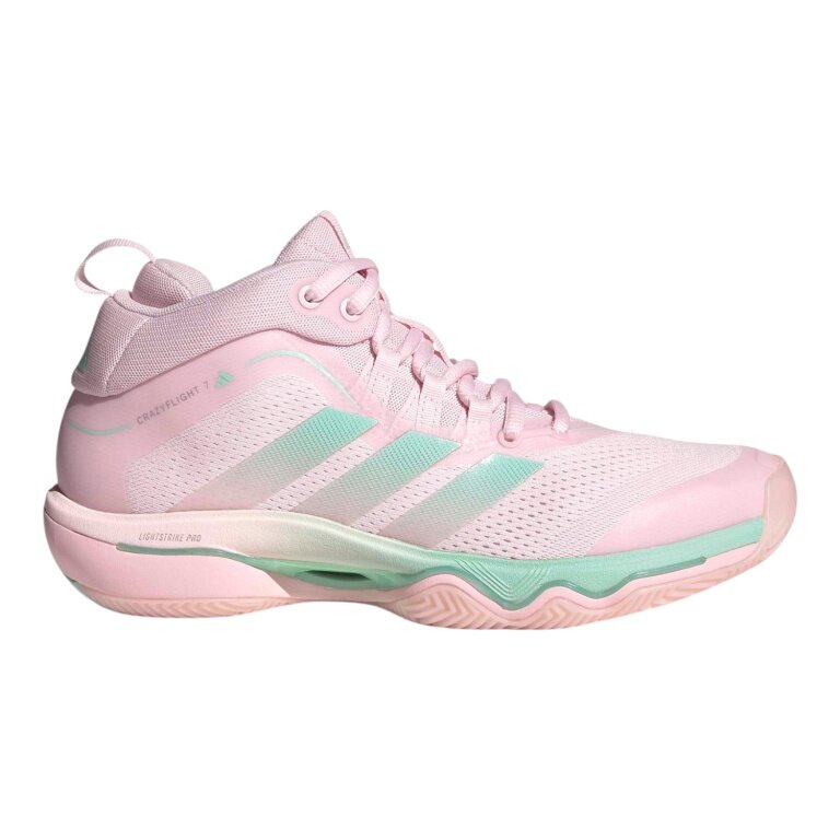 adidas Indoor Court Shoes CrazyFlight 7 Mid pink/mint green Ladies