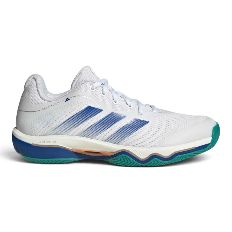 adidas Indoor Court Shoes CrazyFlight 7 white/blue men's