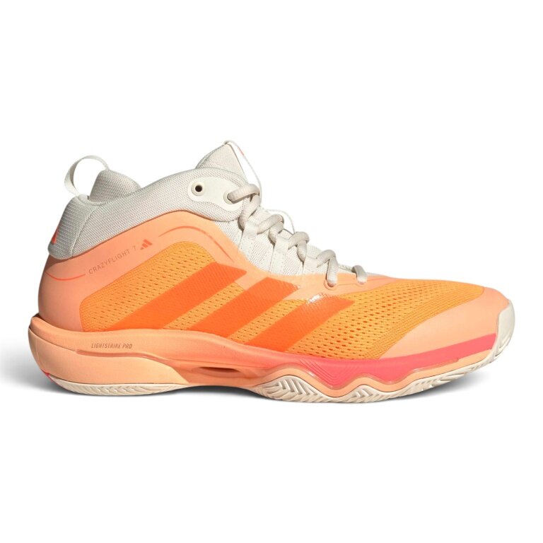 adidas Indoor Court Shoes CrazyFlight Mid 7 orange/white men's