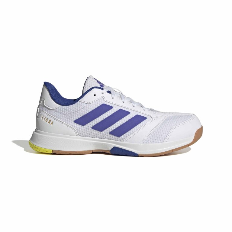 adidas Indoor Court Shoes Ligra 8 white/purple Men's