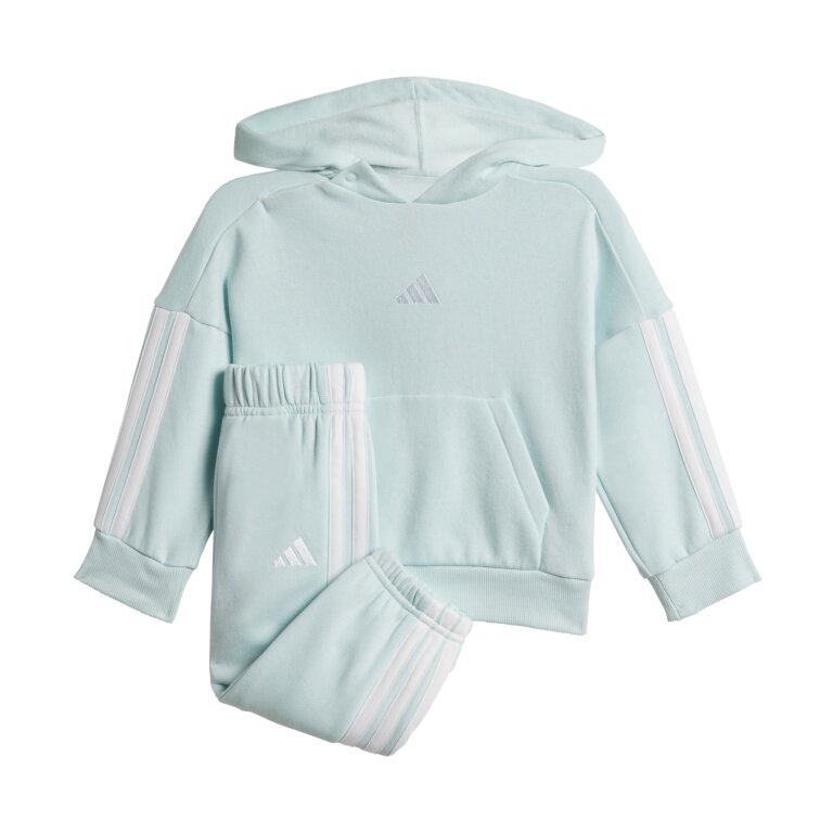 adidas Essentials jogging suit (cotton blend) mint blue toddlers