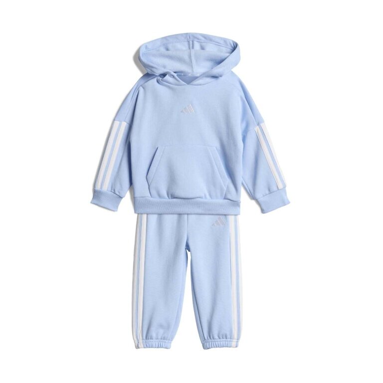 adidas Essentials Jogging Suit (Cotton Blend) Light Blue/White Toddlers
