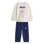 adidas tracksuit Marvel Spider-Man (cotton blend) white/blue toddlers