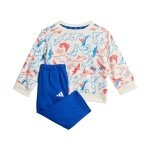 adidas Seasonal Essentials Adiraptor French Terry Tracksuit off-white/royal blue toddlers