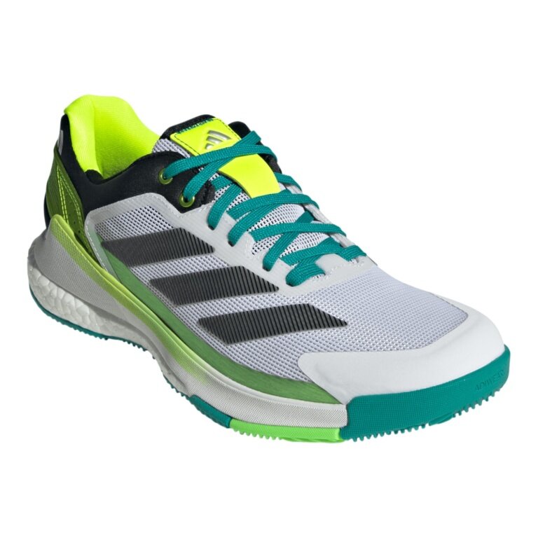 adidas Padel shoes Crazyquick Boost white/black/lime men's
