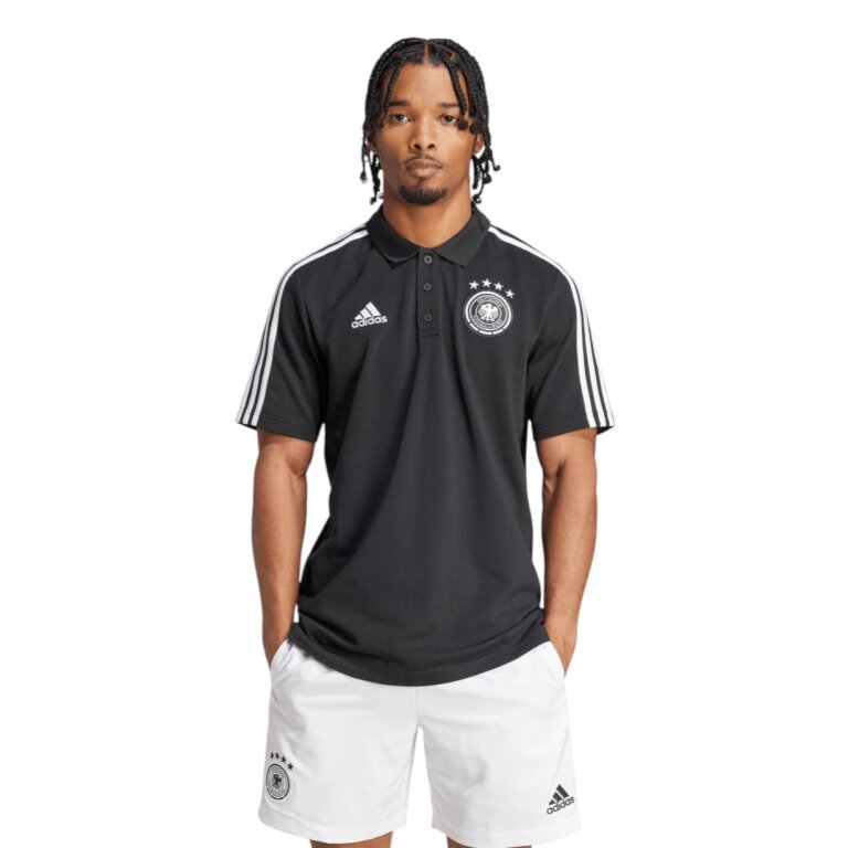adidas Sport Polo DFB DNA 3-Stripes (Germany) black men's