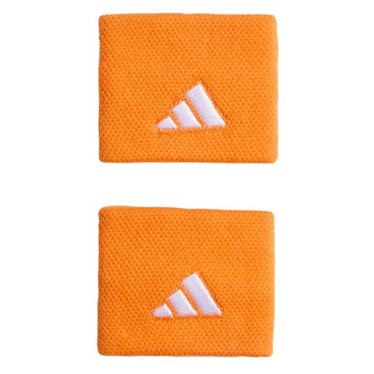 adidas wrist sweatband Small orange - 2 pieces