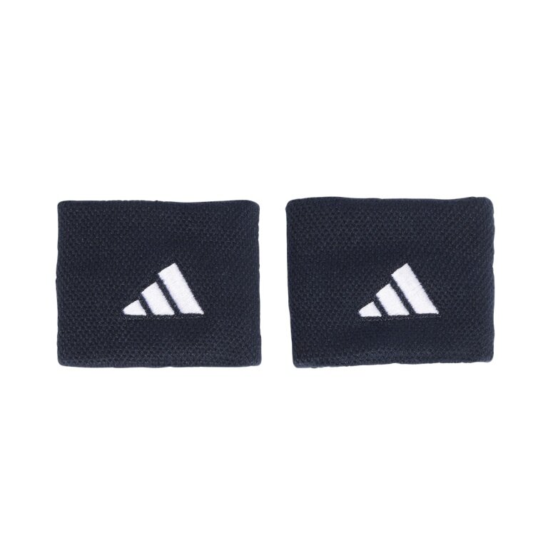 adidas wrist sweatband Small navy blue - 2 pieces