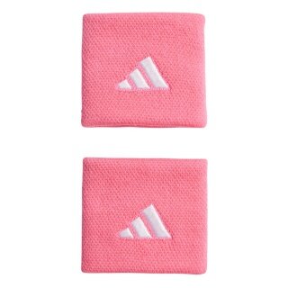 adidas wrist sweatband Small pink - 2 pieces