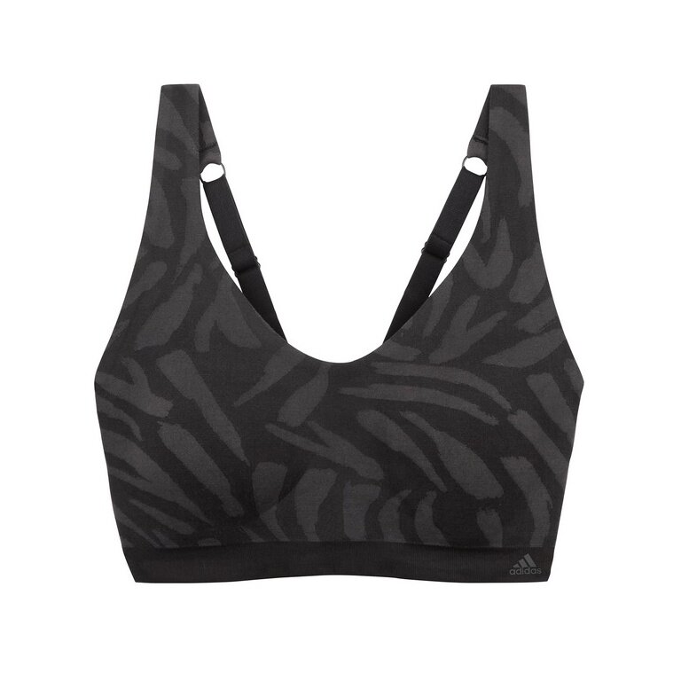 adidas Functional Underwear Sports Bra Bralette (4-Way Stretch) black/grey Ladies