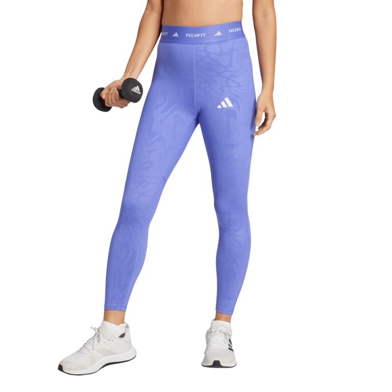 adidas Sport Leggings Techfit Printed 7/8 (Tight, fitted) violet ladies