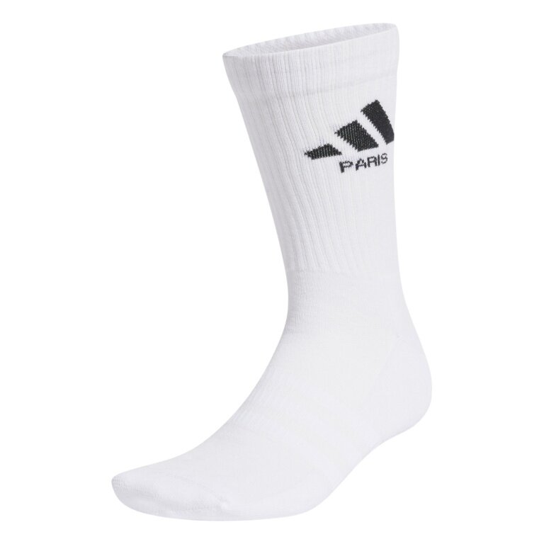 adidas cushioned sports socks crew Paris white - 1 pair