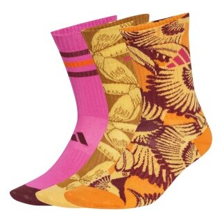 adidas Sportsocks Crew Farm fuchsia/brown/orange - 3 pairs