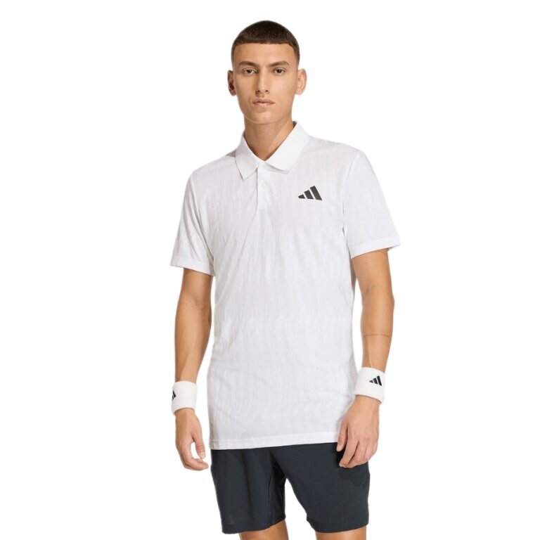 adidas Tennis Polo Climacool+ Airchill Freelift (slim fit, recycled polyester) 2026 white men's