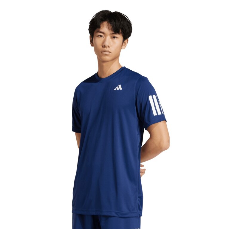 adidas Tennis T-shirt Club Tennis Climacool 3-Stripes dark blue men's