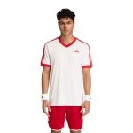 adidas Tennis T-shirt Classics Heritage cream white/red Men's