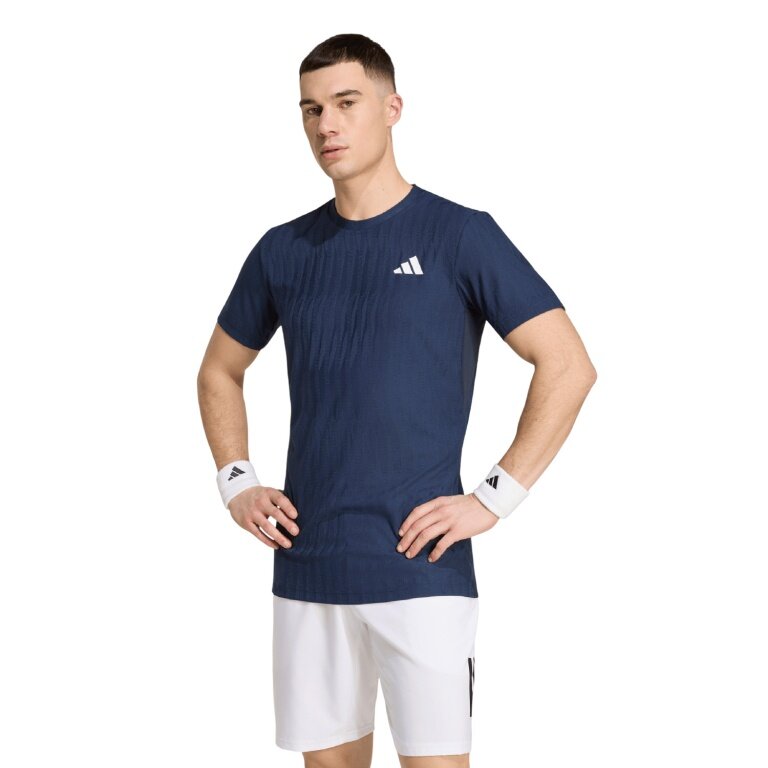 adidas Tennis T-shirt Climacool+ Airchill Freelift (slim fit, optimal freedom of movement) 2026 navy blue men's