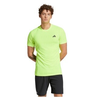 adidas Tennis T-shirt Climacool+ Airchill Freelift (slim fit, optimal freedom of movement) lime green men's