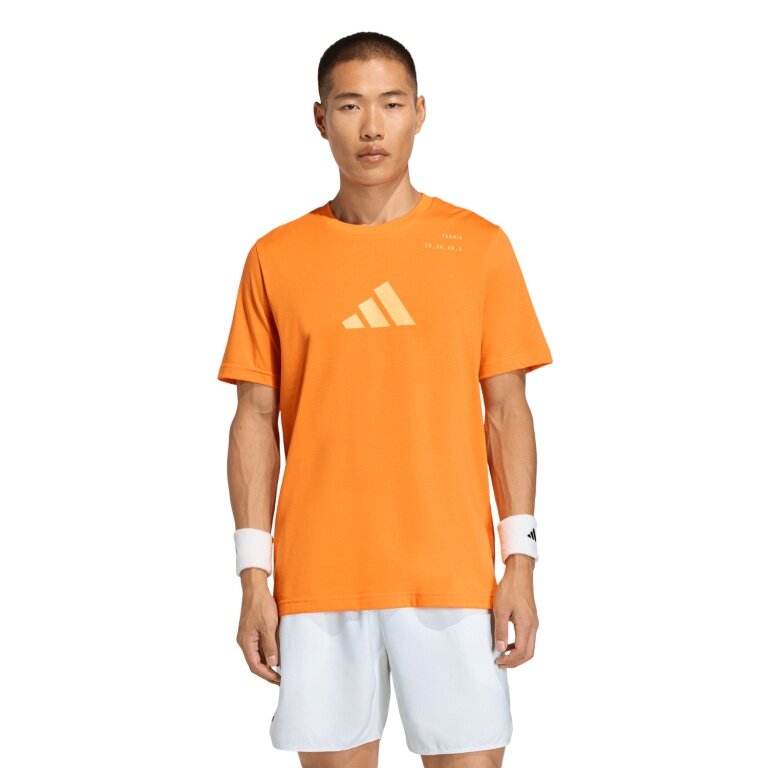 adidas Tennis T-shirt Climacool+ Airchill Freelift (slim fit, optimal freedom of movement) 2026 orange men's