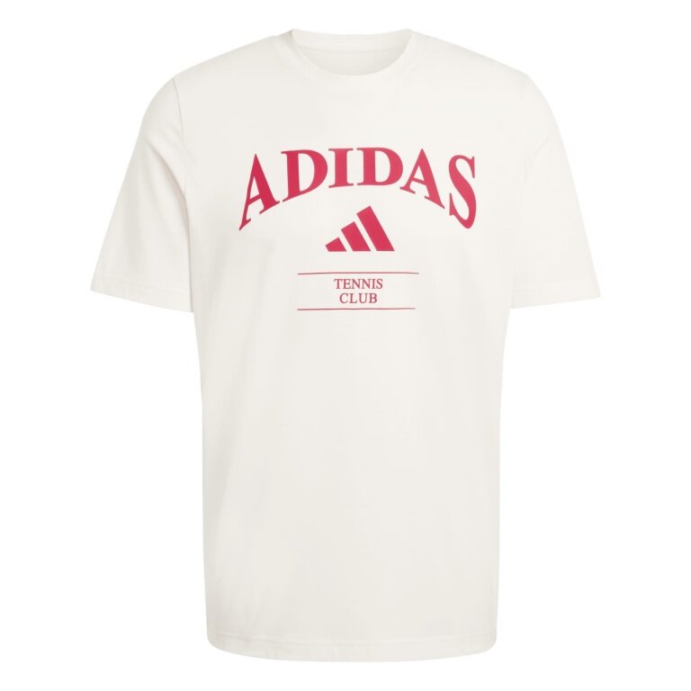 adidas Tennis T-shirt Heritage Graphic (Retro Look) white/red men's