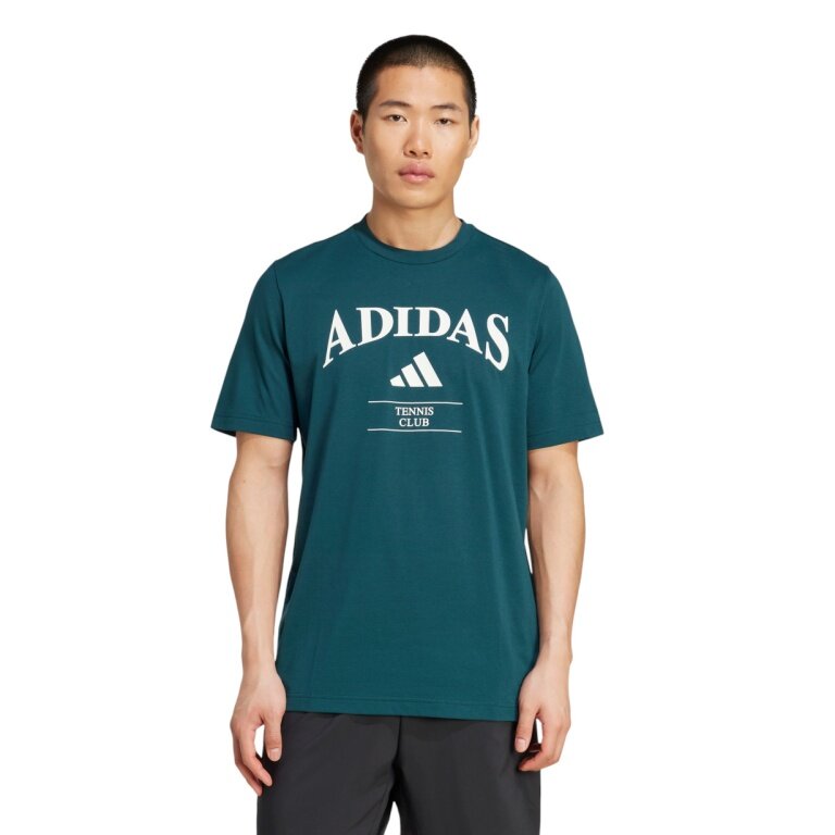 adidas Tennis T-shirt Heritage Graphic (Retro Look) green Men's