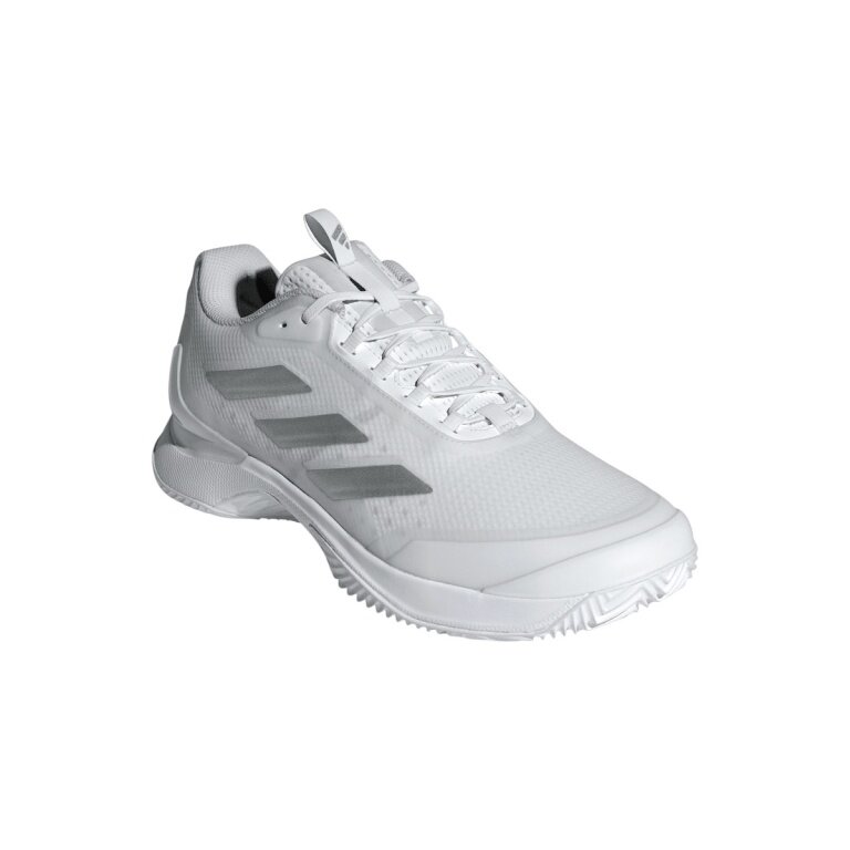 adidas tennis shoes Avacourt 2 clay/sand court/cushioning silver/white ladies