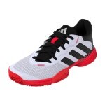 adidas tennis shoes Barricade Allcourt 2025 white/black/red children