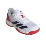 adidas Courtflash Allcourt 2025 tennis shoes white/red boys