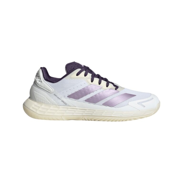 adidas Defiant Speed Allcourt Tennis Shoes 2025 white/purple ladies