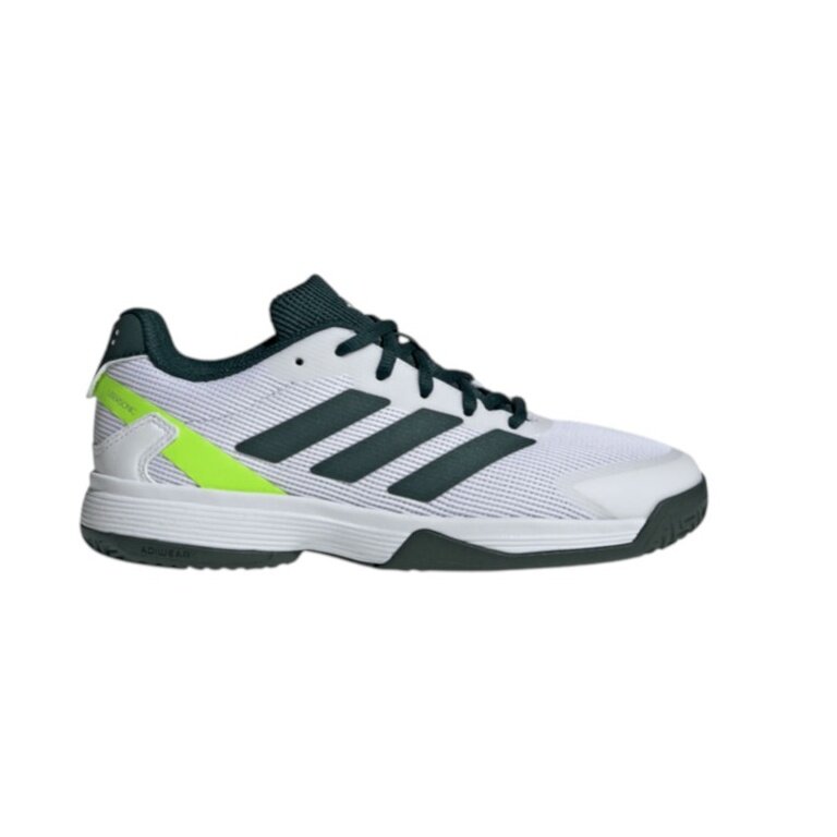 adidas tennis shoes Ubersonic Allcourt 2025 white/dark green children