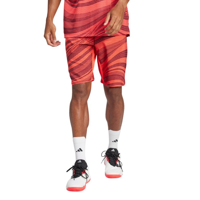 adidas Club Climacool Graphic Tennis Shorts 9in short red men's