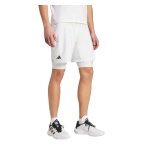 adidas Pro Aeroready 2in1 Tennis Shorts (Short+Tight) white Men's