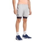 adidas Tennis Shorts Pro Aeroready 2in1 (Short+Tight) grey/black Men's